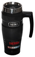 Термокружка Thermos SK1000 с герметичной крышкой и ручкой 470 мл, Черный