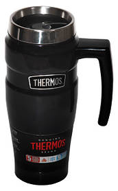 Термокружка Thermos SK1000 з герметичною кришкою і ручкою 470 мл, Чорний