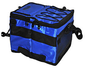 Термосумка 10 л Double Cooler, ізотермічна нейлонова сумка для пікніка, Синій