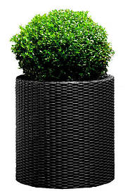 Горщик для квітів 39 л. Cylinder Planter Large, сірий