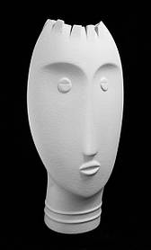 Ваза VM157/B "Обличчя" 33 см, білий.