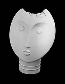 Ваза VM157/C "Обличчя" 26 см, білий.