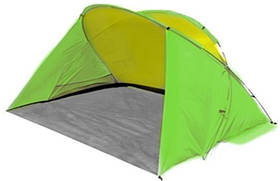 Пляжний тент Time Eco BEACH SHELTER VI (Sun Tent), пляжний намет з водовідштовхувальним просоченням, Зелений