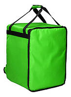 Изотермическая сумка на 68 л Time Eco TE-4068 большая, рюкзак-холодильник с каркасом, Салатовая
