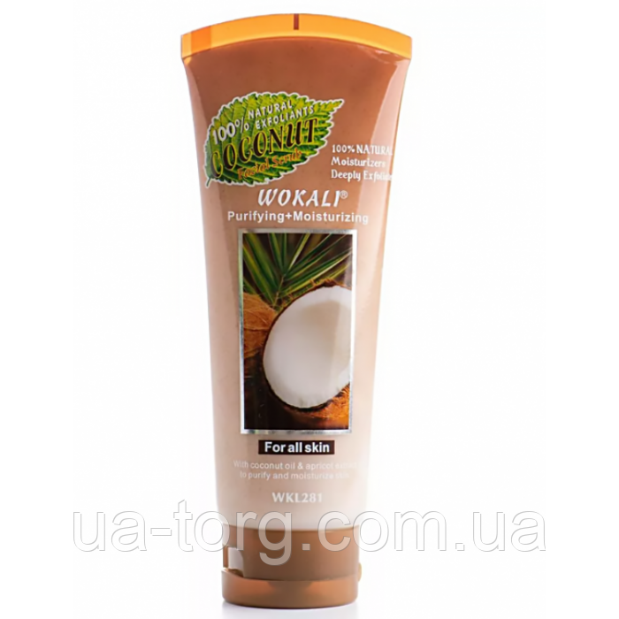 Скраб для особи Wokali Smoothing Moisturizing Coconut 120 мл