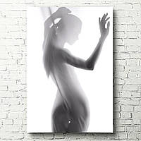 Картина Силуэт женской фигуры - Девушка со спины
