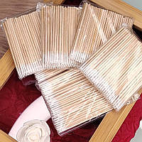 Ватные палочки бамбуковые [100 шт] (тонкие)
