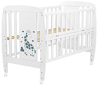 Детская кроватка Babyroom Жирафик на колесах и с откидной боковиной Пром