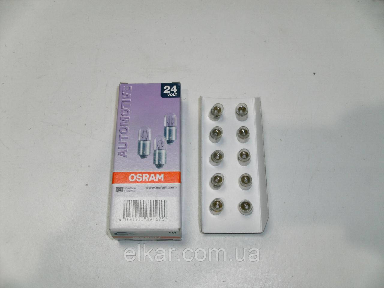 Лампа OSRAM 3797  24V T2W 24V 2W BA9s, фото 1