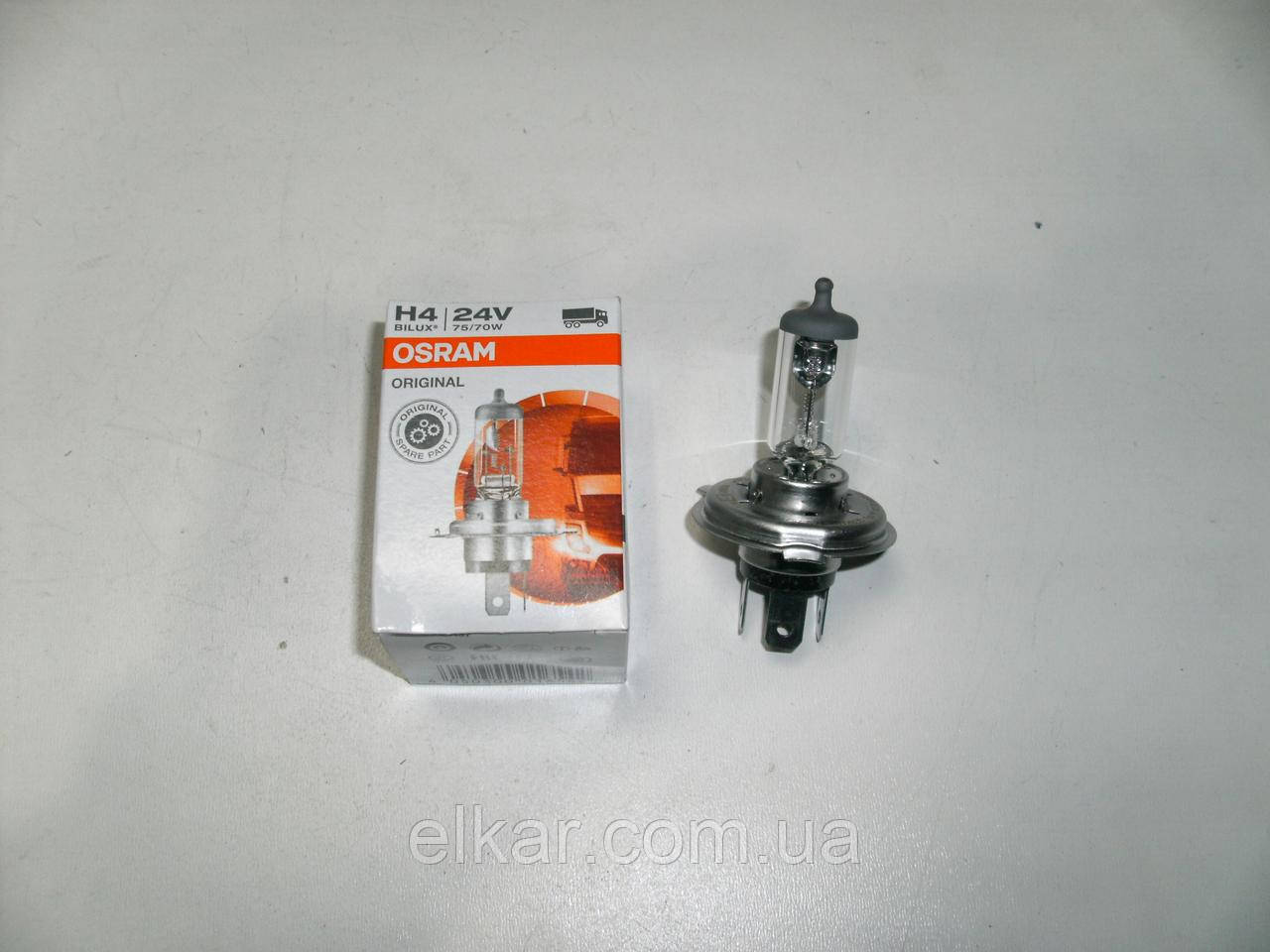 Лампа OSRAM 64196 H4 75/70W 24V P43t, фото 1