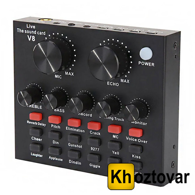Звукова карта зовнішня Live Sound Card V8 ⁇ USB гарнітура для мікрофона