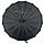 Велика напівавтоматична парасоля-тростина на 16 спиць від Flagman, чорний, 740, фото 4