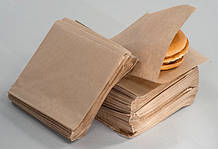 Паперові пакети крафт 15х15см для бургера 1000шт