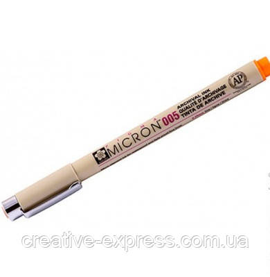 Лінер PIGMA Micron (0.05), 0,2мм, Оранжевий, Sakura