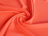 Стрейч шифон, оранжевый неоновый