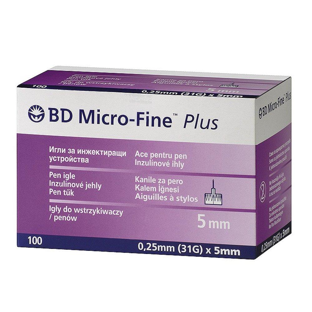 Голки BD Micro-Fine Plus ( БД Мікро-файн) 31G/5 мм 100 шт.