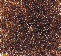 Бисер Ярна Корея размер 10/0 цвет 24.216 темный топаз, внутренний цвет - коричневый 50г