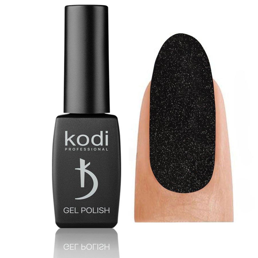 Гель-лак Kodi No 120 BW (чорно-білий конфеті на прозорій основі), 8 мл