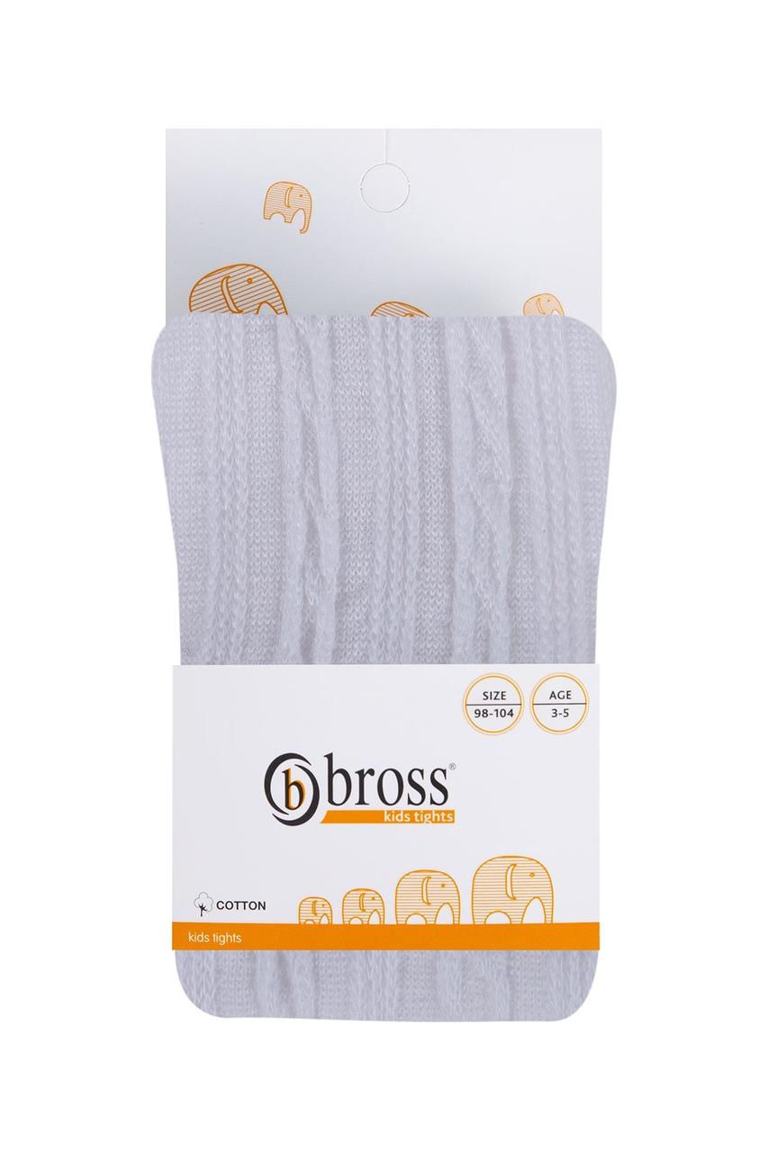Колготки детские хлопок Тиснение школа Bross
