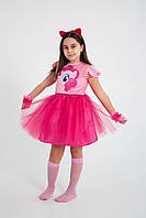 Детский костюм карнавальный для девочки Пони Единорог My Little Pony Pinkie Pie Пинки Пай р.98-104,116-140