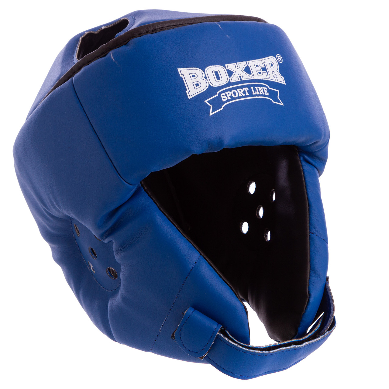Шолом боксерський відкритий із посиленим захистом верхівки Boxer 2030 розмір XL Blue