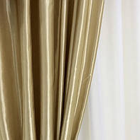 Комплект атласних штор із ламбрекеном Штори атлас ламбрекен жакардовий Цвіт Капучино