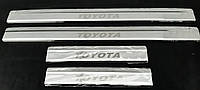 Накладки на пороги Toyota Prius 2015-2021