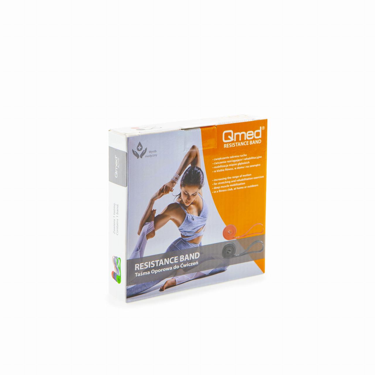 Стрічка-еспандер Qmed Resistance Band, червона, фото 1