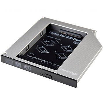 2.5" Grand-X To notebook ODD 12.7 mm Silver (HDC-25N)