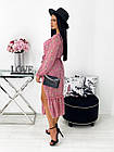 Сукня жіноча в кольорах 1425 (42-44; 46-48) кольори: рожевий, бежевий, марсала, чорний) СП, фото 4