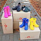 Бірюзові дитячі гумові чоботи з пінки, м'ятні для дівчаток та хлопчиків, фото 9