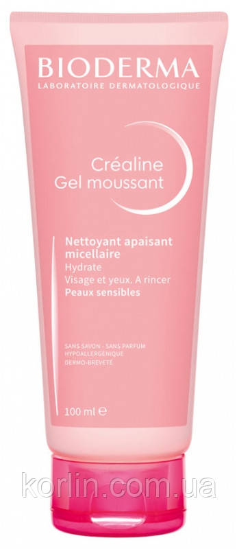 Bioderma Sensibio Crealine Gel Moussant Біодерма Сенсібіо Креалайн Очисний Гель Мус 100 мл. ФРАНЦІЯ