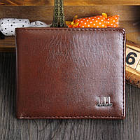 Чоловіче портмоне-гаманець на два великих відділу «Money» (коричневий)
