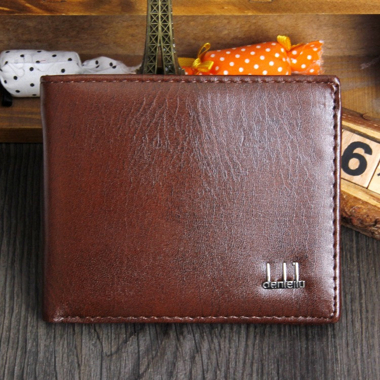 Мужской стильный кошелек, портмоне «Money» (коричневый) - фото 1 - id-p724134347