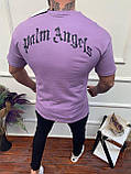 Чоловіча футболка Palm Angels Bear M736 фіолетова, фото 2