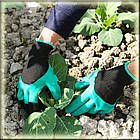 Садові рукавички з пазурами GARDEN GLOVES/Рівчатки для садівництва та городу, фото 6