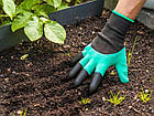 Садові рукавички з пазурами GARDEN GLOVES/Рівчатки для садівництва та городу, фото 8