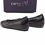 Шкіряні туфлі чорного кольору на танкетці, Caprice, Німеччина, фото 2