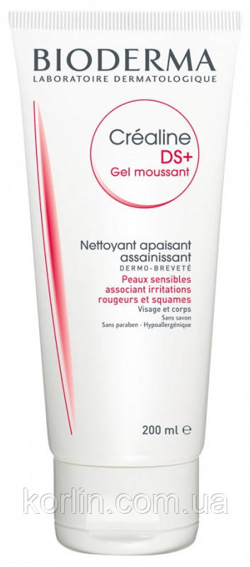 Bioderma Sensibio Crealine DS+ Gel Заспокійливий Очисний Гель Для Обличчя Біодерма Сансібіо ФРАНЦІЯ