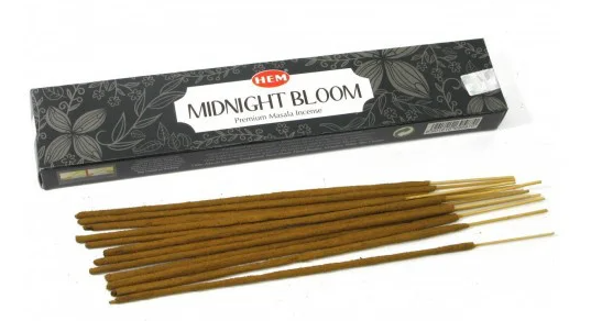 Пахощі пыльцовое Hem Midnight Bloom Small Box, з ароматом квітів і сандалу 15 г (KG-2099)