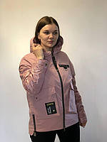 Курточка женская демисезонная в розовосиреневом цвете из плащевки