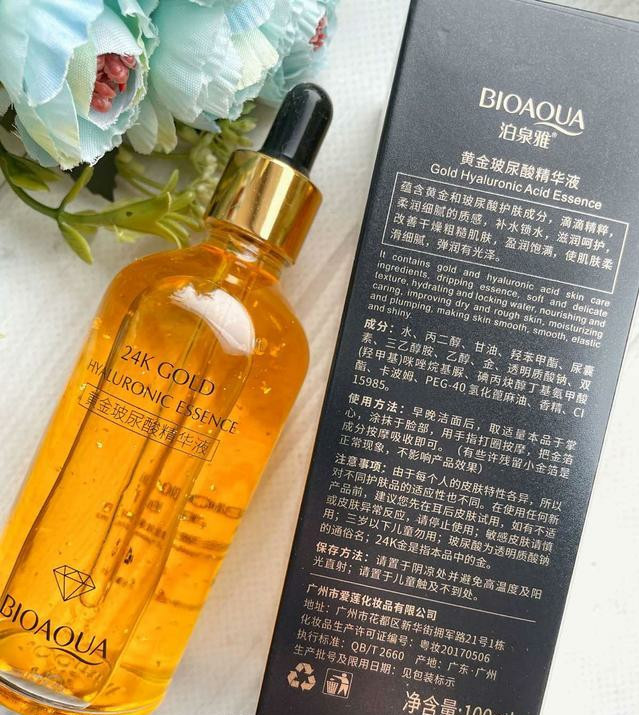 Сироватка для обличчя bioaqua 24 k gold hyaluronic acid 100 мл