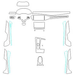 Комплект викрійок для салону AUDI A6 2019