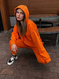 Жіночий спортивний костюм оверсайз жовтогарячий Київ, фото 3