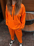 Жіночий спортивний костюм оверсайз жовтогарячий Київ, фото 4