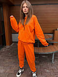 Жіночий спортивний костюм оверсайз жовтогарячий Київ, фото 8