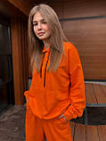 Жіночий спортивний костюм оверсайз жовтогарячий Київ, фото 5