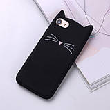 3D Чохол для Xiaomi Redmi 6/6A Котик з вушками і вусиками, фото 2