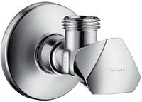 Кран приборный угловой 1/2"x1/2" HANSGROHE 13903000 HANSGROHE нр-нр ручка 82354