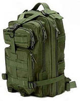 Тактический рюкзак на 25 л \ Рюкзак городской \ Рюкзак для охоты и рыбалки \ Походной рюкзак (Олива)